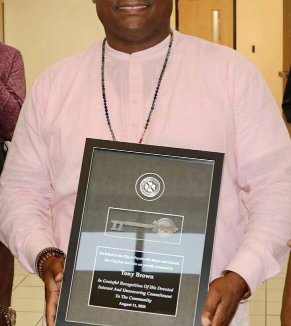 Veteran Entrepreneur Tony U. Brown Receives Key to the City of Fayetteville for Crime Reduction and Community Leadership